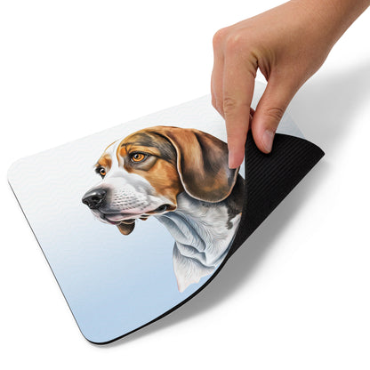 Beagle Dog Watercolor Art Mouse pad