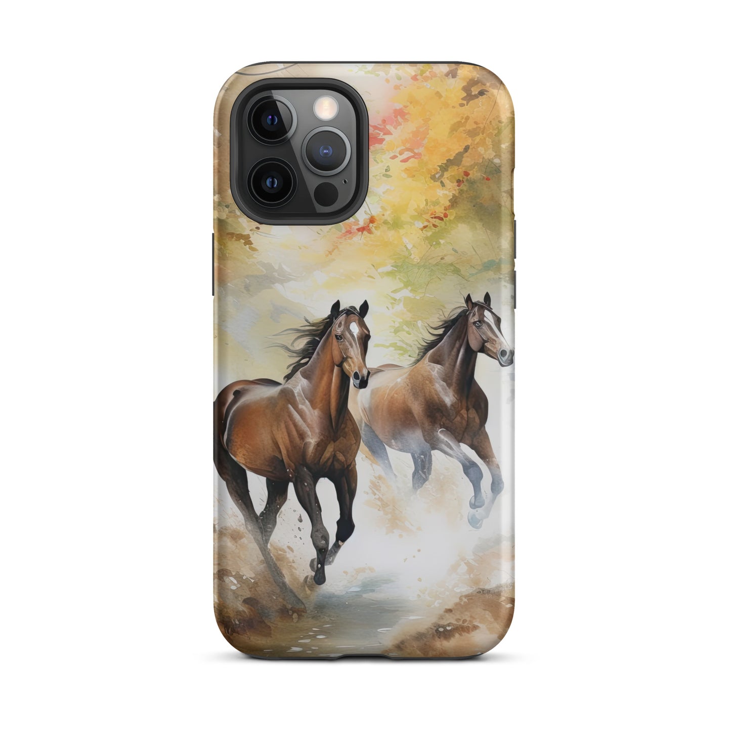 Wild Horses Watercolor Art Tough Case for iPhone®