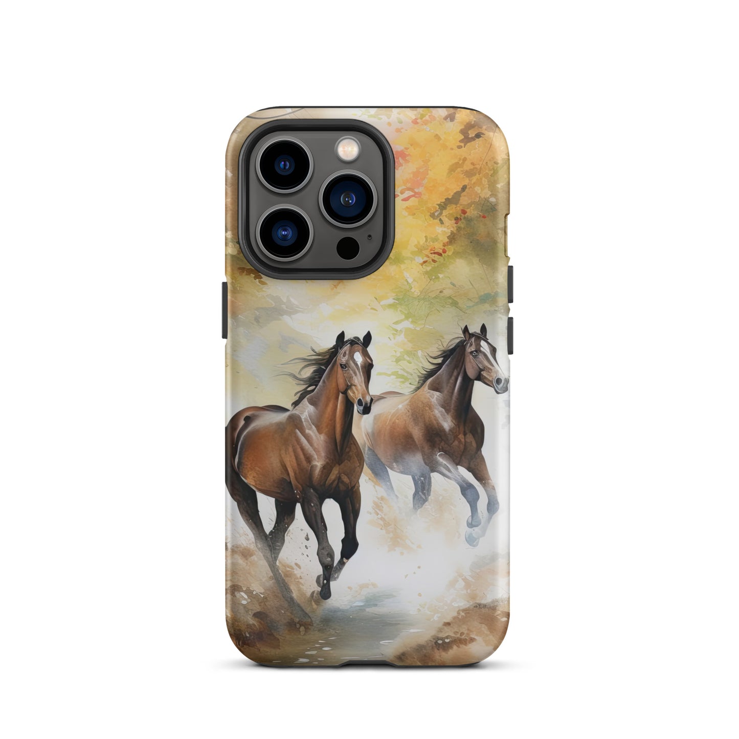 Wild Horses Watercolor Art Tough Case for iPhone®