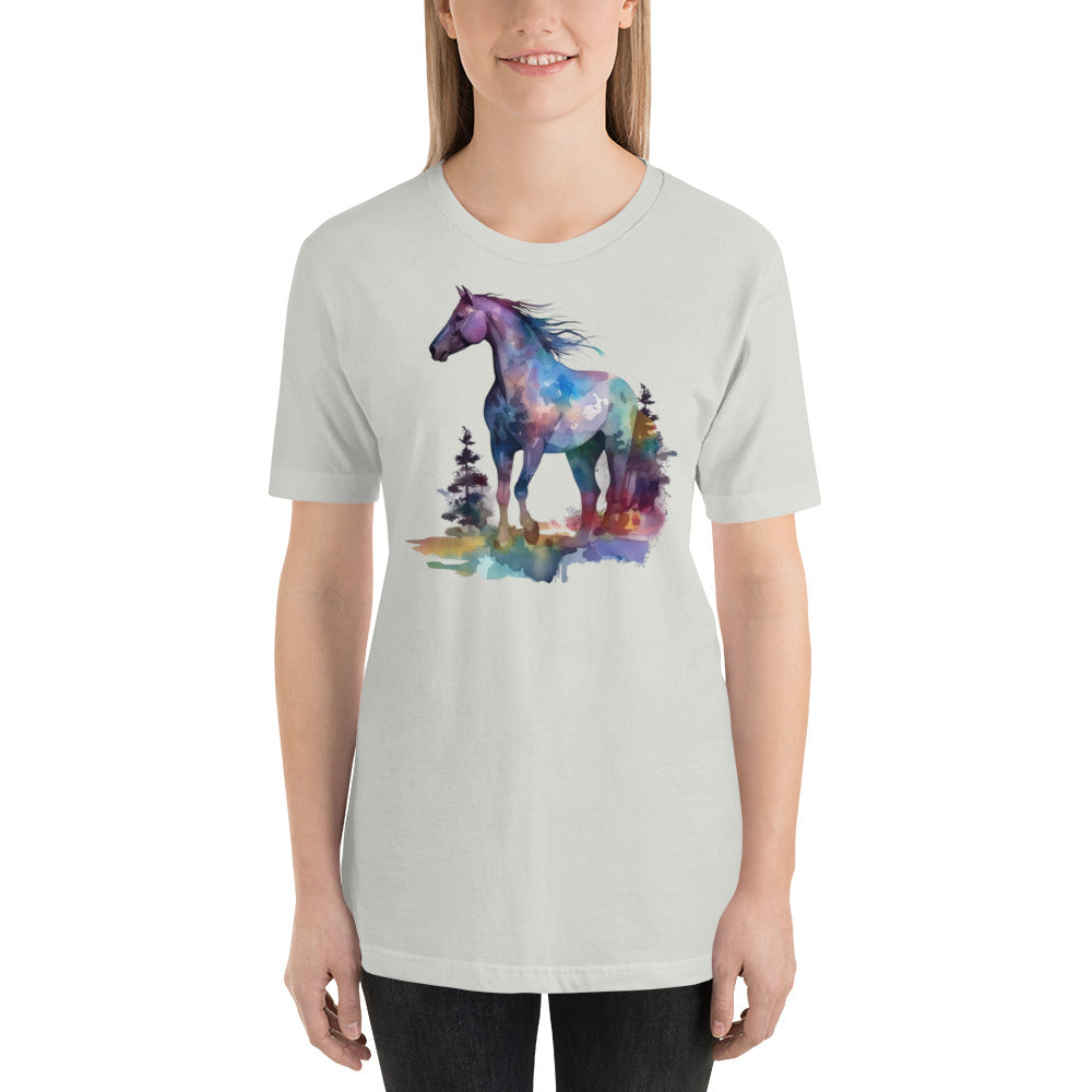Colorful Horse Watercolor Art t-shirt